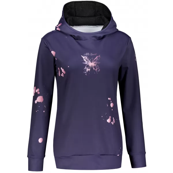  Funktionaler Sweatshirt -Prämie von Frauen ALTISPORT VOJ/ALW077MI01 DUNKELVIOLETT/ROSA 