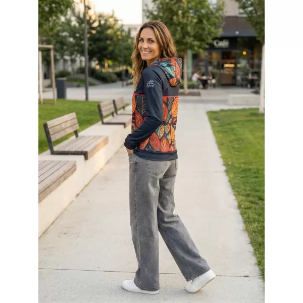  Funktionaler Sweatshirt -Prämie von Frauen ALTISPORT VOJ/ALW061MI01 ORANGE/BLAU 