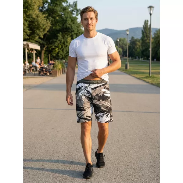  Die funktionalen Shorts von Männern Premium ALTISPORT VOJ/ALM014KRA01 SCHWARZ -GRAY 