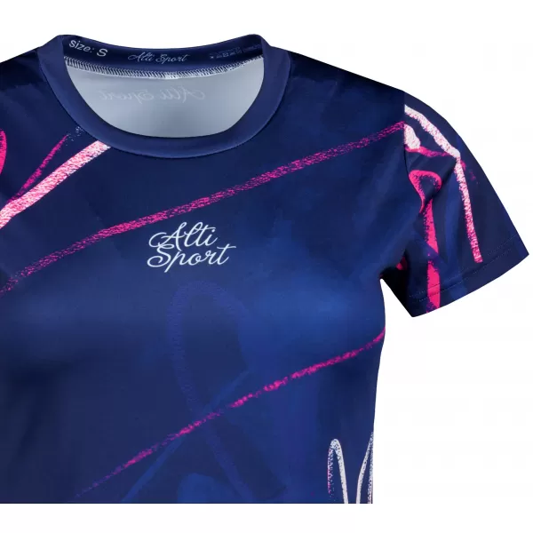  Frauenfunktional T -Shirt Premium ALTISPORT VOJ/ALW082TR01 DUNKELBLAU 
