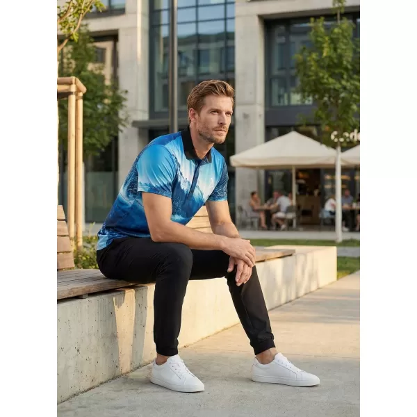  Herrenfunktional T -Shirt mit Premium -Kragen ALTISPORT VOJ/ALM103TR05 SCHNEE 