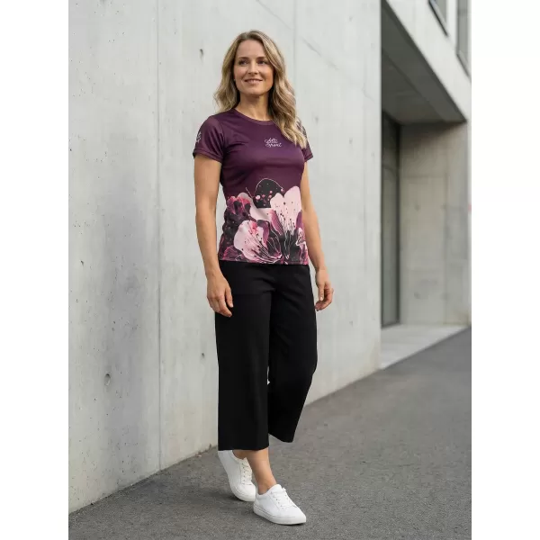  Frauenfunktional T -Shirt Premium ALTISPORT VOJ/ALW090TR01 BURGUND 