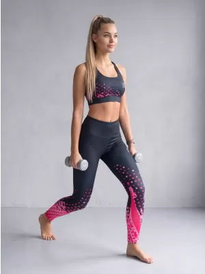 Frauen -Leggings Premium ALTISPORT VOJ/ALW109LEG01 ROSA SCHWARZ