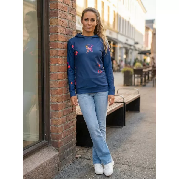  Funktionaler Sweatshirt -Prämie von Frauen ALTISPORT VOJ/ALW077MI01 DUNKELBLAU/ORANGE 