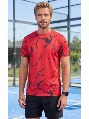 Männer funktionaler T -Shirt Premium ALTISPORT VOJ/ALM052TR01 ROT