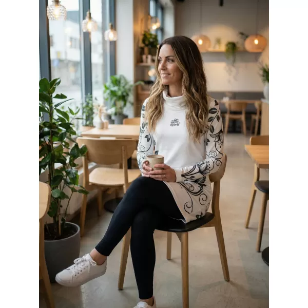  Damen erweitertes Premium -Sweatshirt ALTISPORT VOJ/ALW0106MI06 WEIß 