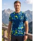 Männer funktionaler T -Shirt Premium ALTISPORT VOJ/ALM108TR01 NAVY-NEON YELLOW