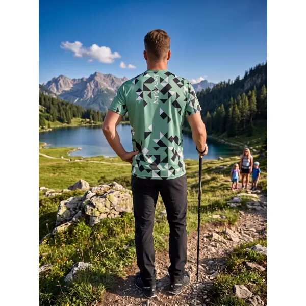  Männer funktionaler T -Shirt Premium ALTISPORT VOJ/ALM108TR01 MILITÄR 