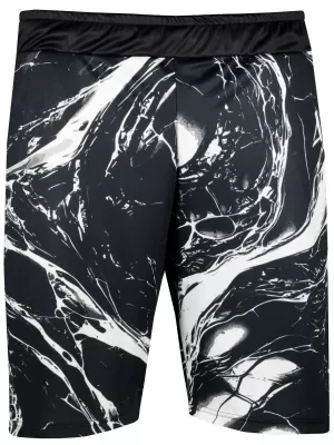 Die funktionalen Shorts von Männern Premium ALTISPORT VOJ/ALM071KRA01 SCHWARZ UND WEIß