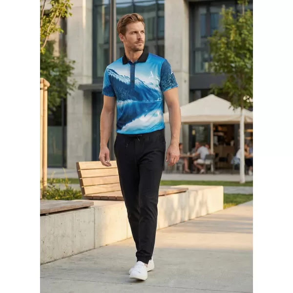  Herrenfunktional T -Shirt mit Premium -Kragen ALTISPORT VOJ/ALM103TR05 SCHNEE 
