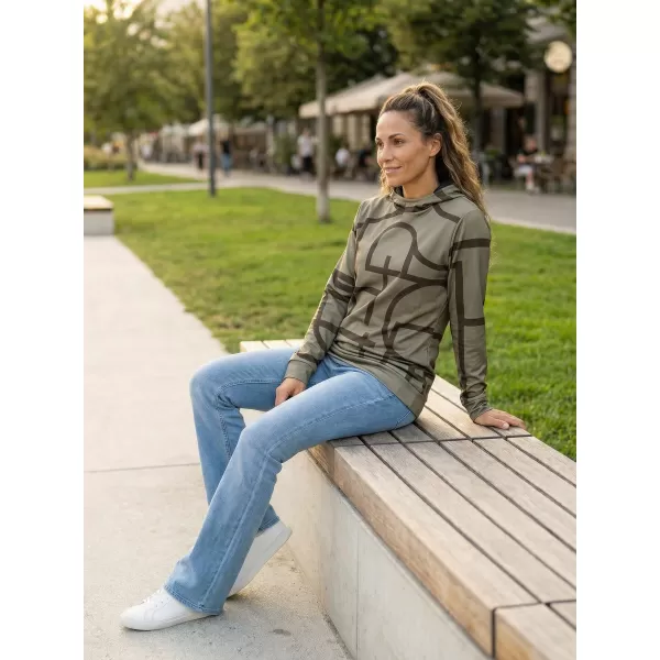  Hochwertiges Funktions-Sweatshirt für Damen ALTISPORT VOJ/ALW085MI01 DUNKELBRAUN 