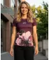 Frauenfunktional T -Shirt Premium ALTISPORT VOJ/ALW090TR01 BURGUND