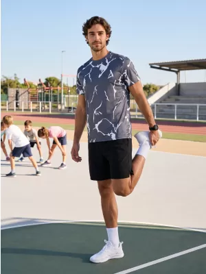 Männer funktionaler T -Shirt Premium ALTISPORT VOJ/ALM052TR01 GRAU