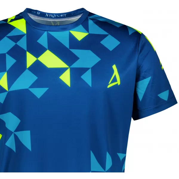  Männer funktionaler T -Shirt Premium ALTISPORT VOJ/ALM108TR01 NAVY-NEON YELLOW 