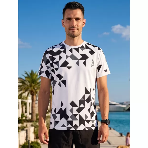 Männer funktionaler T -Shirt Premium ALTISPORT VOJ/ALM108TR01 WEIß 