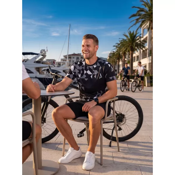  Männer funktionaler T -Shirt Premium ALTISPORT VOJ/ALM108TR01 SCHWARZ 