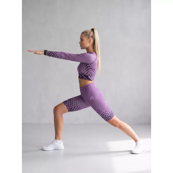  Frauen -Leggings über den Knien Premium ALTISPORT VOJ/ALW109LEG02 LILA 