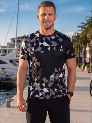 Männer funktionaler T -Shirt Premium ALTISPORT VOJ/ALM108TR01 SCHWARZ