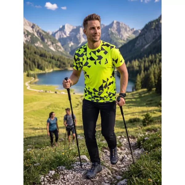  Männer funktionaler T -Shirt Premium ALTISPORT VOJ/ALM108TR01 NEON 