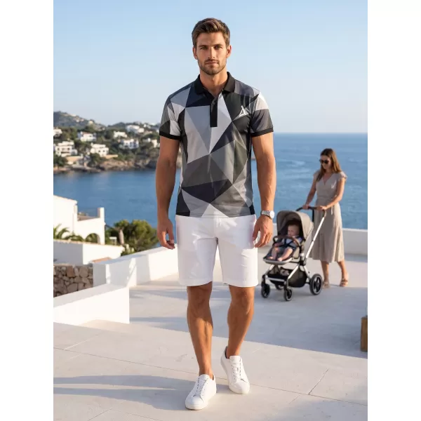  Herrenfunktional T -Shirt mit Premium -Kragen ALTISPORT VOJ/ALM007TR05 GRAU 