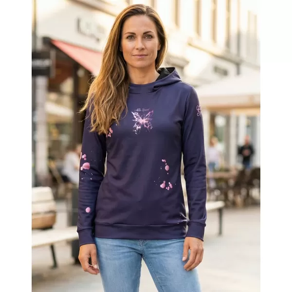  Funktionaler Sweatshirt -Prämie von Frauen ALTISPORT VOJ/ALW077MI01 DUNKELVIOLETT/ROSA 