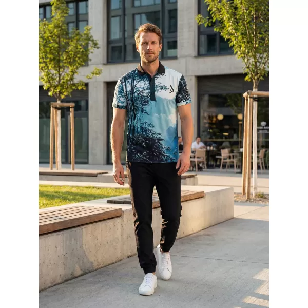  Herrenfunktional T -Shirt mit Premium -Kragen ALTISPORT VOJ/ALM103TR05 BAMBUS 