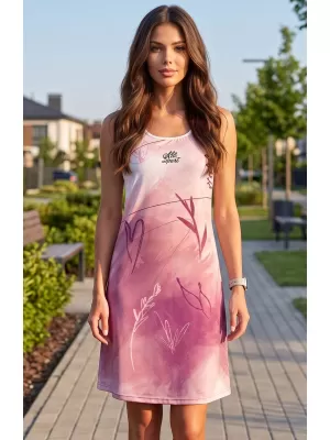 Frauenkleid -Prämie von Frauen ALTISPORT VOJ/ALW083SAT01 WEIß -PINK