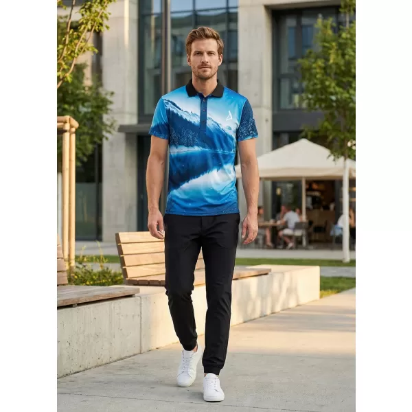  Herrenfunktional T -Shirt mit Premium -Kragen ALTISPORT VOJ/ALM103TR05 SCHNEE 