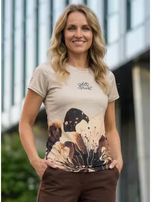 Frauenfunktional T -Shirt Premium ALTISPORT VOJ/ALW090TR01 BRAUN