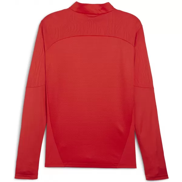  Herren-T-Shirt PUMA TEAMFINAL TRAINING 1/4 ZIP T 658551_01 PUMA ROT/PUMA SILBER 