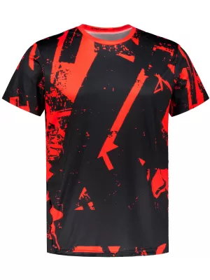 Männer funktionaler T -Shirt Premium ALTISPORT VOJ/ALM079TR01 SCHWARZ -RED