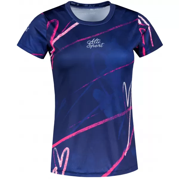  Frauenfunktional T -Shirt Premium ALTISPORT VOJ/ALW082TR01 DUNKELBLAU 