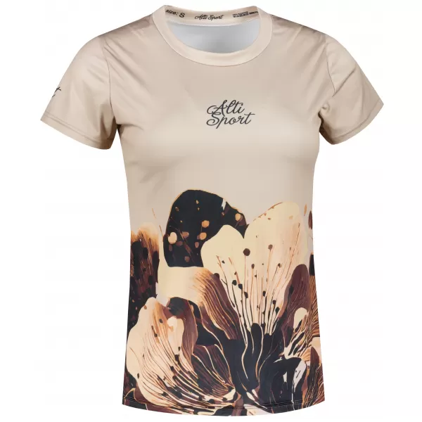  Frauenfunktional T -Shirt Premium ALTISPORT VOJ/ALW090TR01 BRAUN 