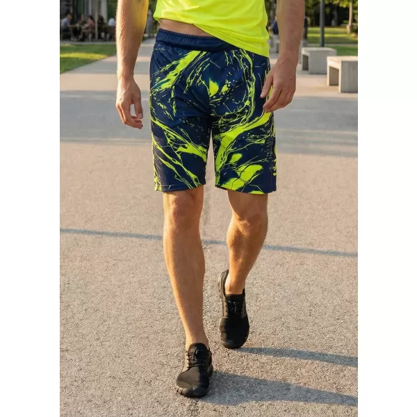  Die funktionalen Shorts von Männern Premium ALTISPORT VOJ/ALM071KRA01 MARINE/GELB 