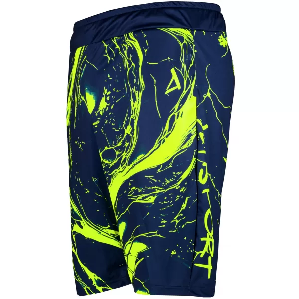  Die funktionalen Shorts von Männern Premium ALTISPORT VOJ/ALM071KRA01 MARINE/GELB 