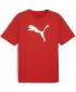 Herren -Trikot PUMA TEAMRISE LOGO JERSEY COTTON 658705_01 PUMA ROT/PUMA WEIß