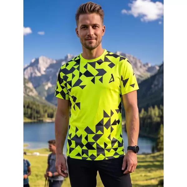  Männer funktionaler T -Shirt Premium ALTISPORT VOJ/ALM108TR01 NEON 