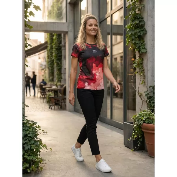  Frauenfunktional T -Shirt Premium ALTISPORT VOJ/ALW089TR01 ROT 