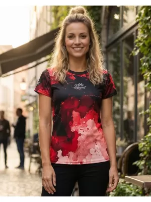 Frauenfunktional T -Shirt Premium ALTISPORT VOJ/ALW089TR01 ROT