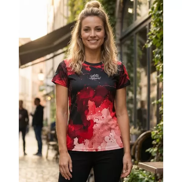  Frauenfunktional T -Shirt Premium ALTISPORT VOJ/ALW089TR01 ROT 