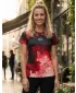 Frauenfunktional T -Shirt Premium ALTISPORT VOJ/ALW089TR01 ROT