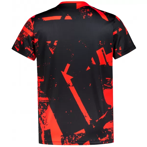  Männer funktionaler T -Shirt Premium ALTISPORT VOJ/ALM079TR01 SCHWARZ -RED 