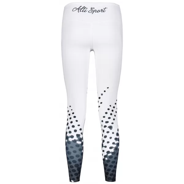  Frauen -Leggings Premium ALTISPORT VOJ/ALW109LEG01 WEIß -UND -SCHWARZ 