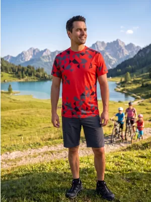Männer funktionaler T -Shirt Premium ALTISPORT VOJ/ALM108TR01 ROT