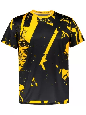 Männer funktionaler T -Shirt Premium ALTISPORT VOJ/ALM079TR01 SCHWARZ -AUSGELB