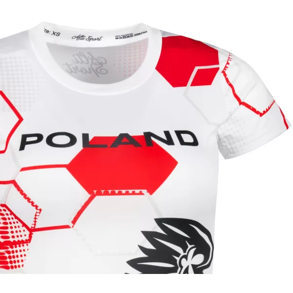  Frauenfunktional T -Shirt Premium ALTISPORT VOJ/ALW036PL/TR01 HEXA-WH 