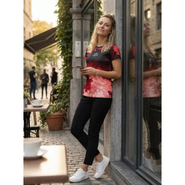  Frauenfunktional T -Shirt Premium ALTISPORT VOJ/ALW089TR01 ROT 