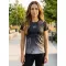 Frauenfunktional T -Shirt Premium ALTISPORT VOJ/ALW083TR01 SCHWARZ UND WEIß