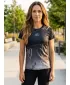 Frauenfunktional T -Shirt Premium ALTISPORT VOJ/ALW083TR01 SCHWARZ UND WEIß