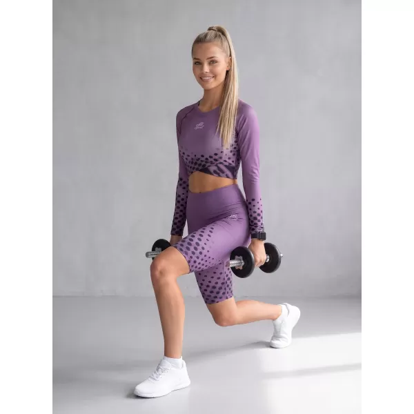  Frauen -Leggings über den Knien Premium ALTISPORT VOJ/ALW109LEG02 LILA 